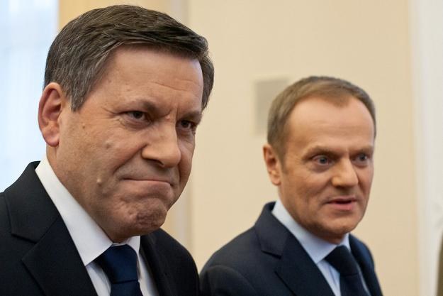 Janusz Piechociński (L) i Donald Tusk. Fot. Krystian Maj /Reporter