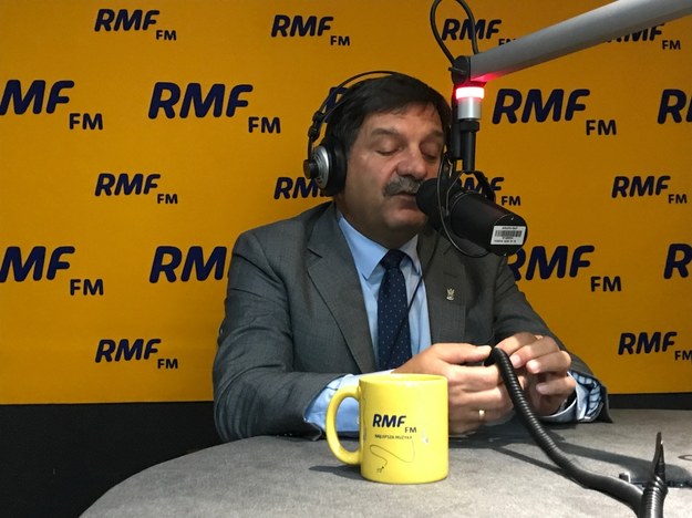Janusz Śniadek w trójmiejskim studio RMF FM /Kuba Kaługa /RMF FM