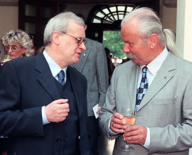 Janusz Weiss i Marek Kotański na zdj. z 2000 r. /Jacek Turczyk /PAP