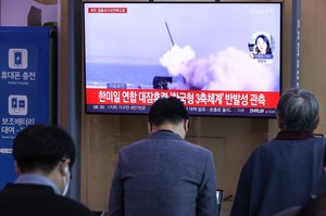 Japonia. Wiceminister obrony: Pociski rakietowe Korei Płn. przeleciały około 350 km