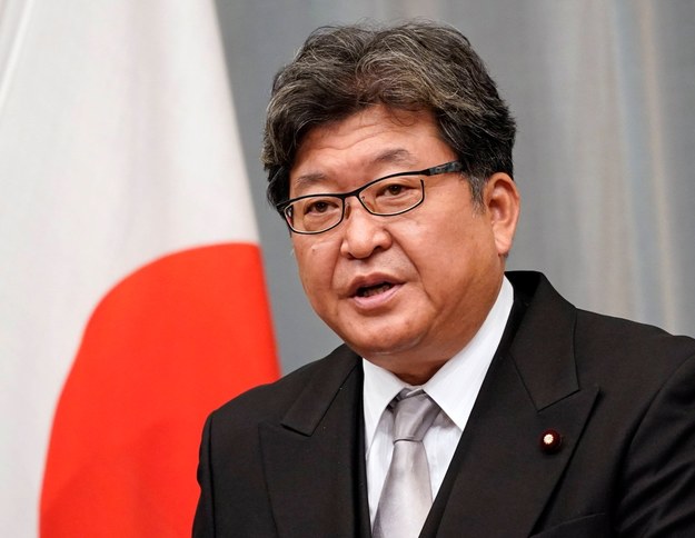 Japoński minister gospodarki, handlu i przemysłu Koichi Hagiuda /FRANCK ROBICHON /PAP/EPA