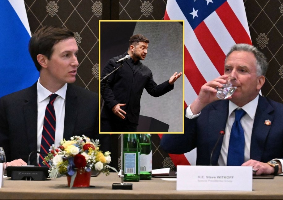 Jared Kushner, Wołodymr Zełenski, Steve Witkoff /Ekaterina Chesnokova/Sputnik /East News