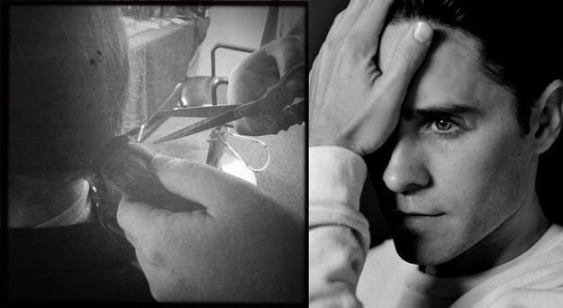 Jared Leto: Przed (L) i po (P) - fot. David Ayer / Twitter /