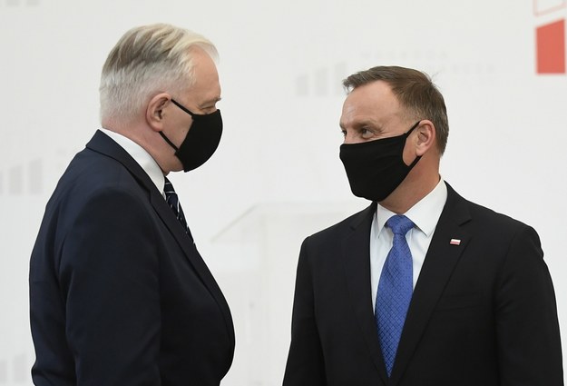 Jarosław Gowin i Andrzej Duda / 	Marcin Obara  /PAP