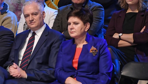 Jarosław Gowin i Beata Szydło /Radek Pietruszka /PAP