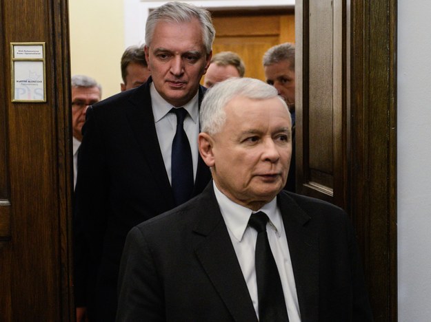 Jarosław Gowin i Jarosław Kaczyński /Jakub Kamiński   /PAP