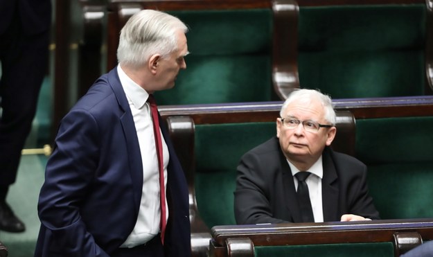 Jarosław Gowin i Jarosław Kaczyński /	Wojciech Olkuśnik /PAP