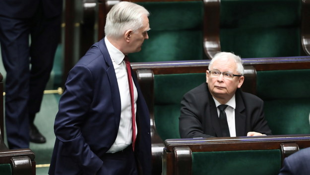 Jarosław Gowin i Jarosław Kaczyński /	Wojciech Olkuśnik /PAP