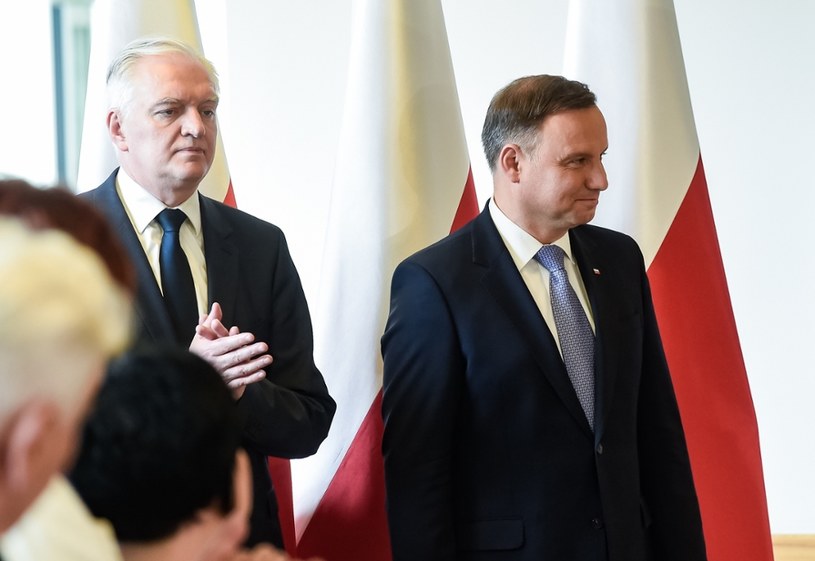 Jarosław Gowin i prezydent Andrzej Duda /Agnieszka Sniezko/East News /East News