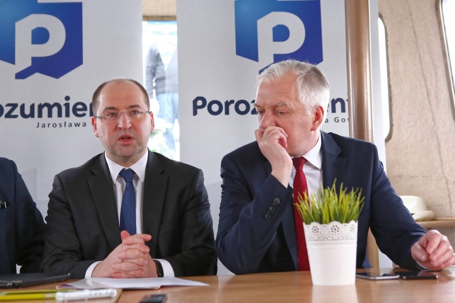 Jarosław Gowin oraz Adam Bielan /Piotr Augustyniak /PAP
