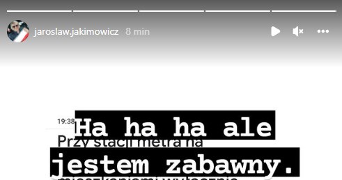 Jarosław Jakimowicz szydzi z Cezarego Żaka /@jaroslaw.jakimowicz /Instagram