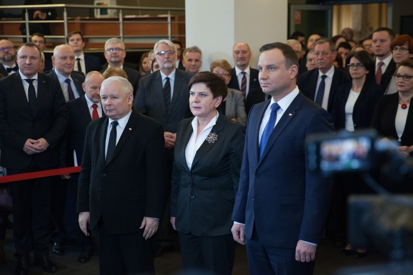 Jarosław Kaczyński, Beata Szydło i Andrzej Duda /Aleksandra Szmigiel-Wiśniewska /Reporter