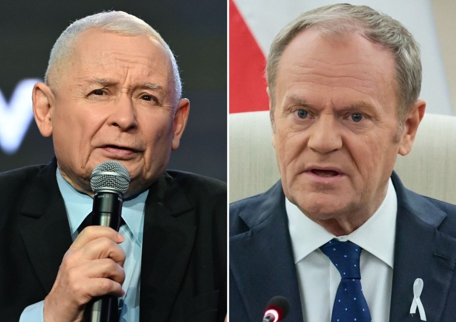 Jarosław Kaczyński, Donald Tusk, fot. Anita Walczewska/EastNews /Wojtek Jargiło /PAP