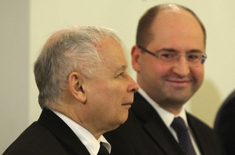 Jarosław Kaczyński i Adam Bielan /Stefan Maszewski /Reporter