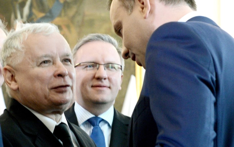 Jarosław Kaczyński i Andrzej Duda /Jacek Turczyk /PAP
