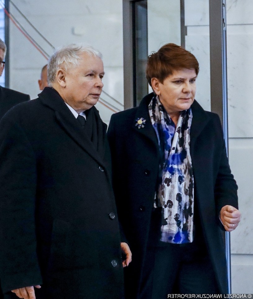 Jarosław Kaczyński i Beata Szydło /Witold Rozbicki /Reporter