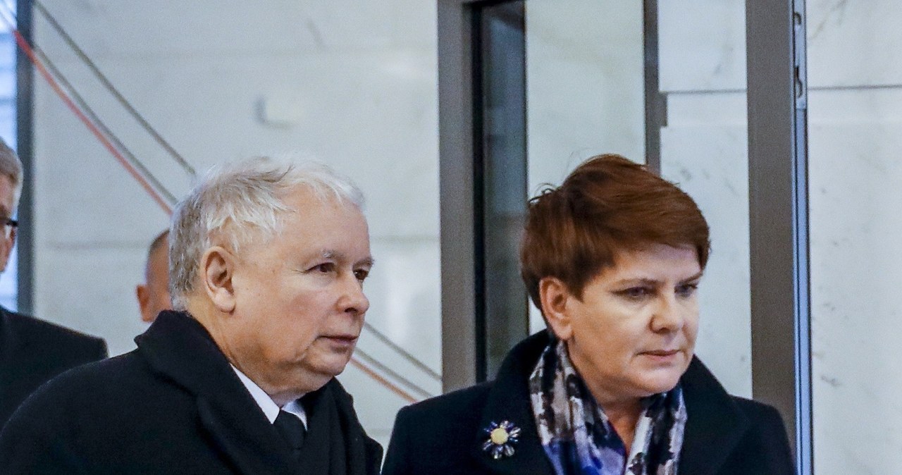 Jarosław Kaczyński i Beata Szydło /Witold Rozbicki /Reporter