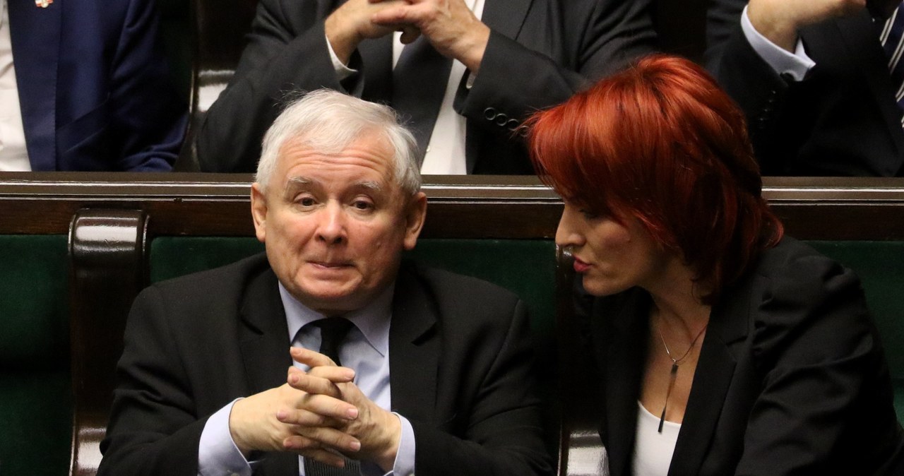 Jarosław Kaczyński i Bernadeta Krynicka /- /East News