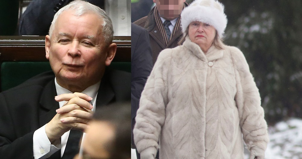 Jarosław Kaczyński i Janina Goss /Agencja FORUM