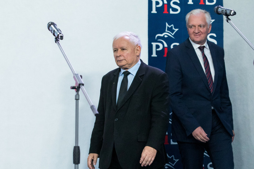 Jarosław Kaczyński i Jarosław Gowin (arch.) /Andrzej Iwańczuk /Reporter
