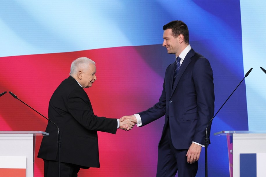 Jarosław Kaczyński i Jordan Bardella /Paweł Supernak /PAP