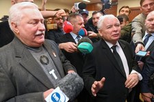 Jarosław Kaczyński i Lech Wałęsa w sądzie w Gdańsku 