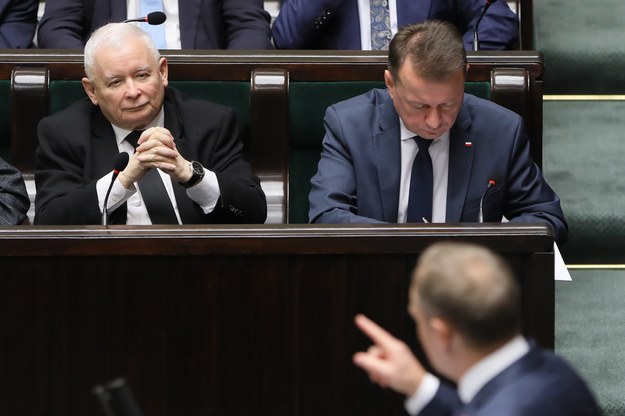 Jarosław Kaczyński i Mariusz Błaszczak /Paweł Supernak /PAP