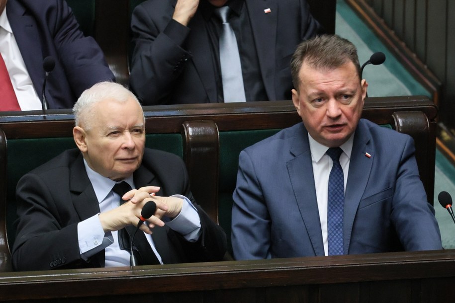 Jarosław Kaczyński i Mariusz Błaszczak /Paweł Supernak /PAP