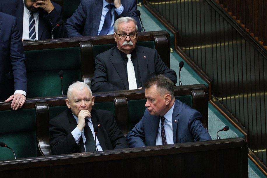 Jarosław Kaczyński i Mariusz Błaszczak /Rafał Guz /PAP
