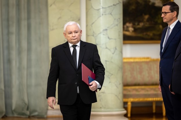 Jarosław Kaczyński i Mateusz Morawiecki /Marek Gorczyński    /PAP