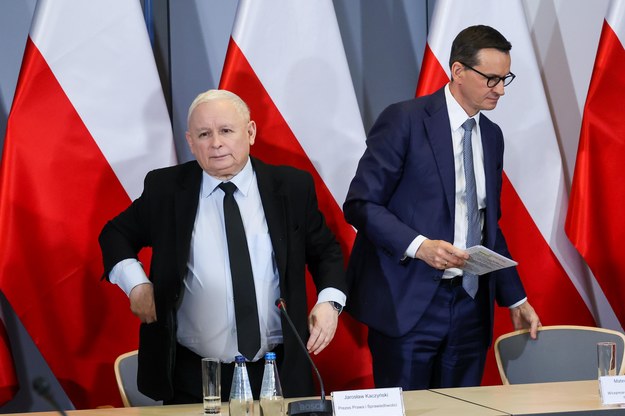 Jarosław Kaczyński i Mateusz Morawiecki /Szymon Pulcyn /PAP