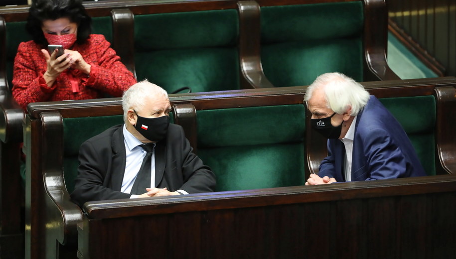 Jarosław Kaczyński i Ryszard Terlecki /	Wojciech Olkuśnik /PAP