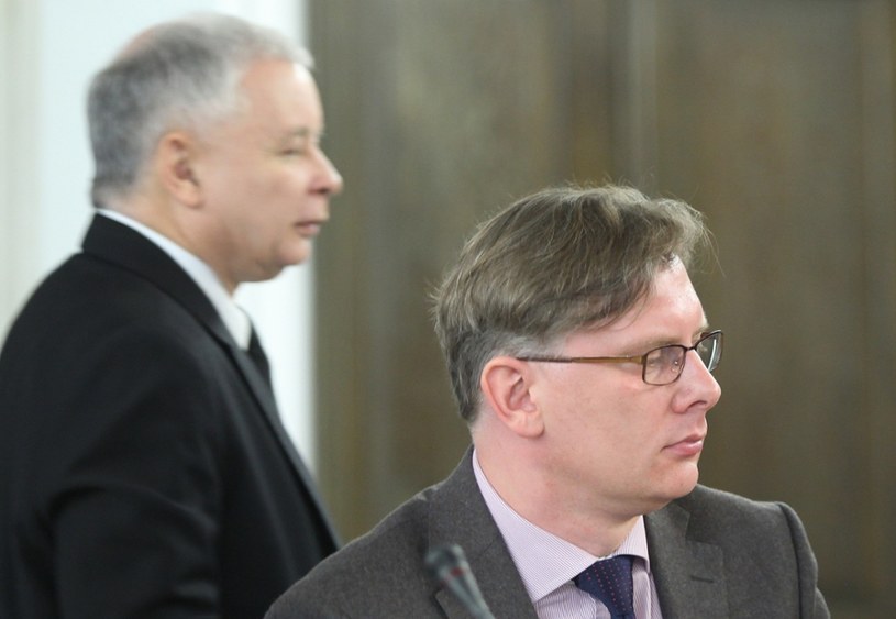 Jarosław Kaczyński i Sławomir Cenckiewicz /Stefan Maszewski /Reporter