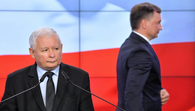 Jarosław Kaczyński i Zbigniew Ziobro /Radek Pietruszka /PAP