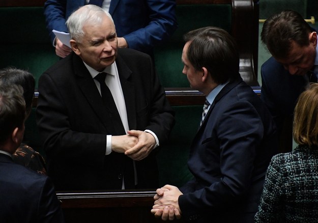 Jarosław Kaczyński i Zbigniew Ziobro /Marcin Obara /PAP
