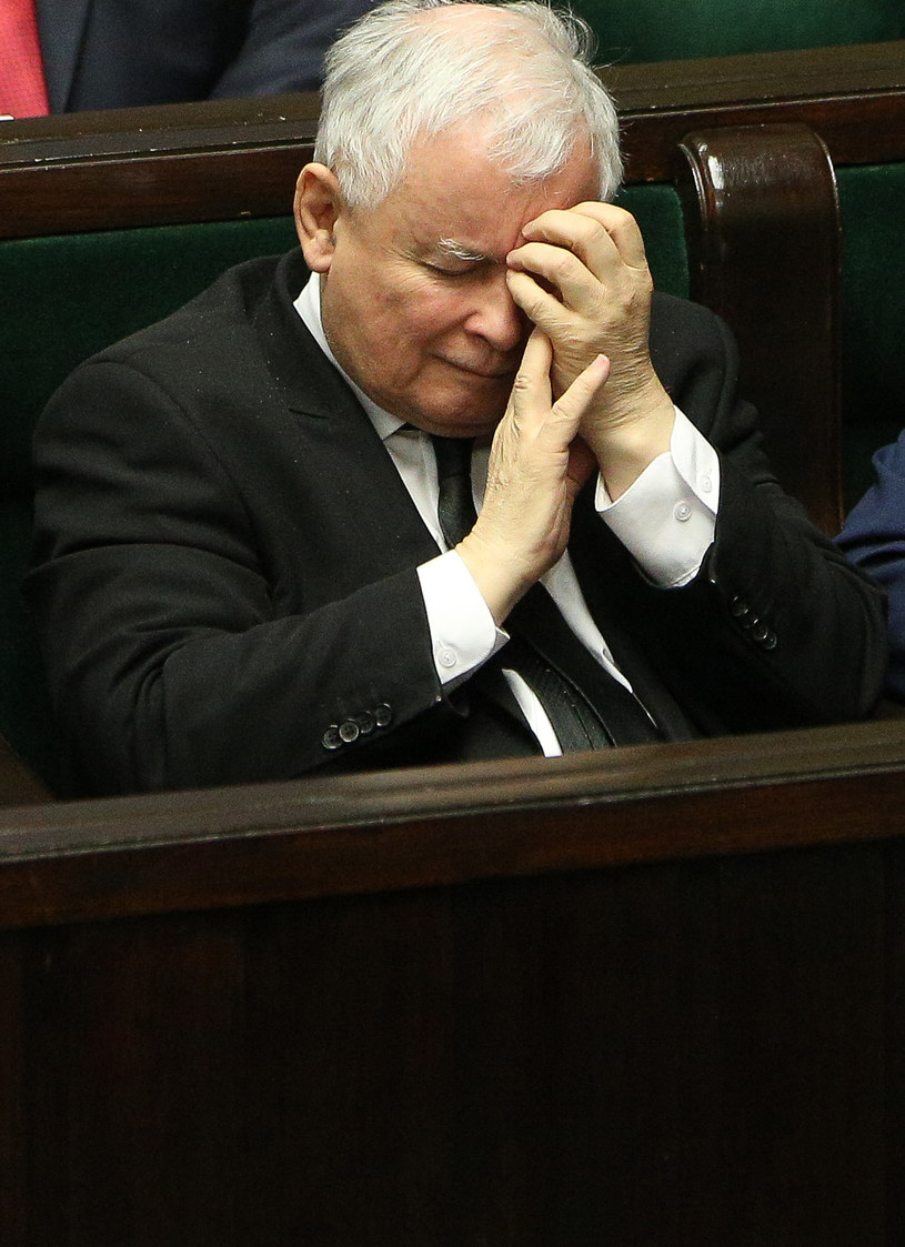 Jarosław Kaczyński, kwietniowe posiedzenie Sejmu /Michał Dyjuk /Agencja FORUM