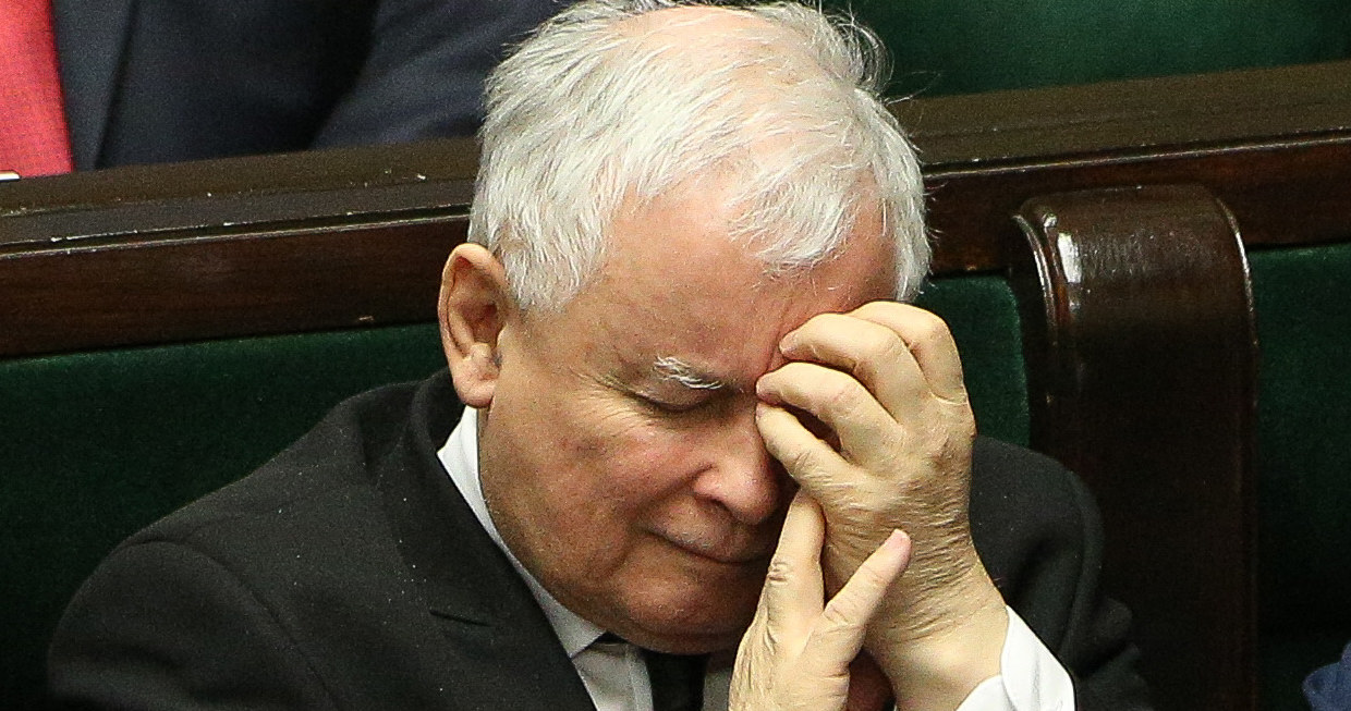 Jarosław Kaczyński, kwietniowe posiedzenie Sejmu /Michał Dyjuk /Agencja FORUM