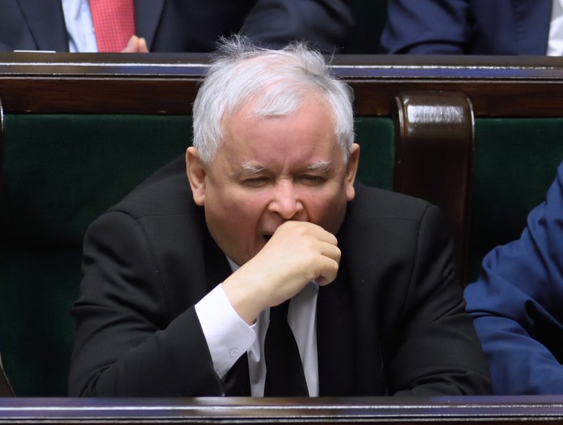 Jarosław Kaczyński, kwietniowe posiedzenie Sejmu /Adam Chelstowski /Agencja FORUM