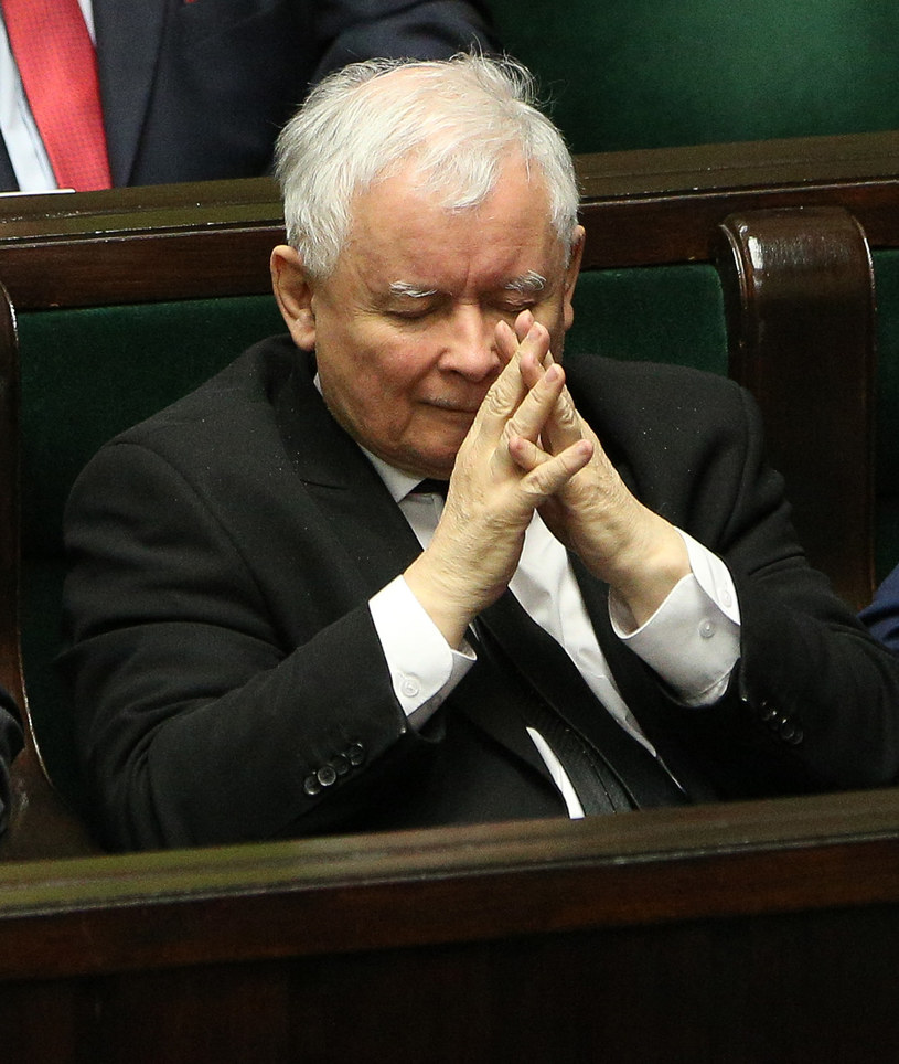 Jarosław Kaczyński, kwietniowe posiedzenie Sejmu /Michał Dyjuk /Agencja FORUM