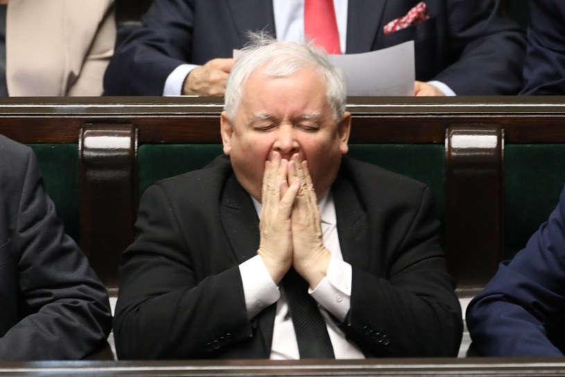 Jarosław Kaczyński, kwietniowe posiedzenie Sejmu /Stanisław Kowalczuk /East News