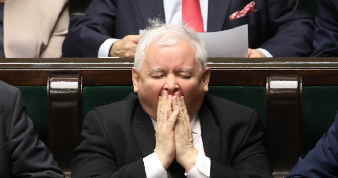 Jarosław Kaczyński, kwietniowe posiedzenie Sejmu /Stanisław Kowalczuk /East News