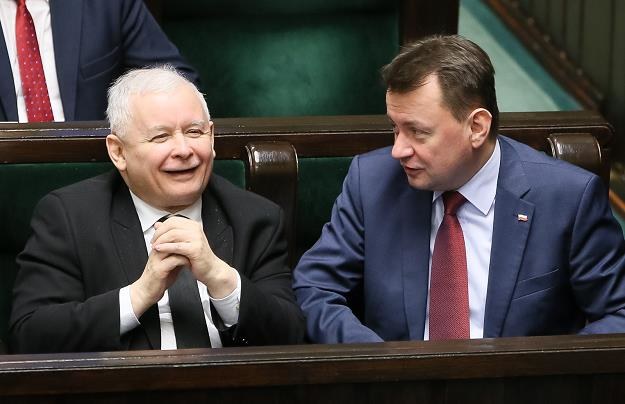 Jarosław Kaczyński (L) /fot. Paweł Supernak /PAP