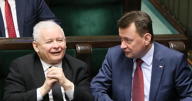 Jarosław Kaczyński (L) /fot. Paweł Supernak /PAP
