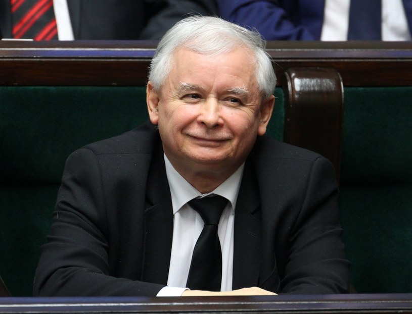 Jarosław Kaczyński ma powody do radości /Stanisław Kowalczuk /East News
