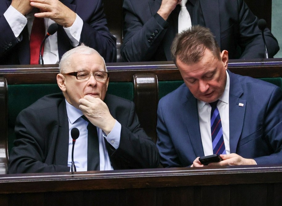 Jarosław Kaczyński, Mariusz Błaszczak, Sejm, grudzień 2024 /Anita Walczewska /East News