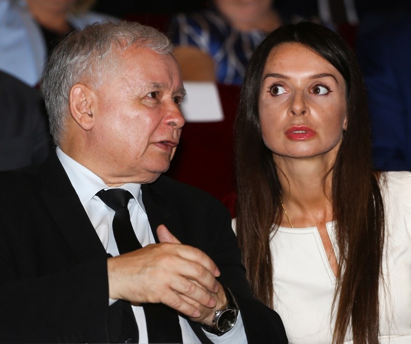 Jarosław Kaczyński, Marta Kaczyńska /Jakub Porzycki /Agencja FORUM