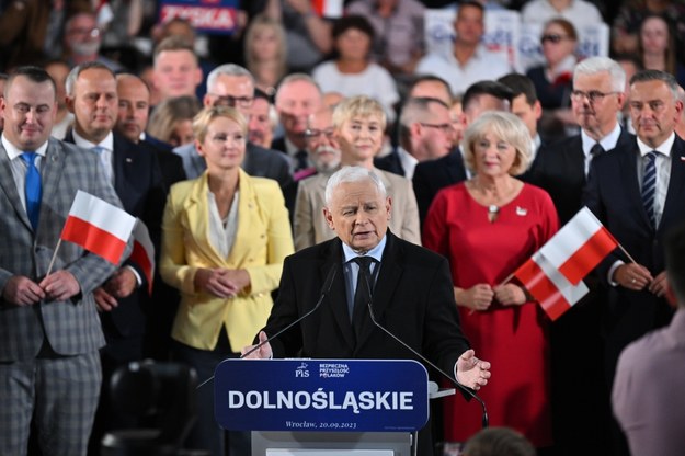 Jarosław Kaczyński na konwencji we Wrocławiu / 	Maciej Kulczyński    /PAP