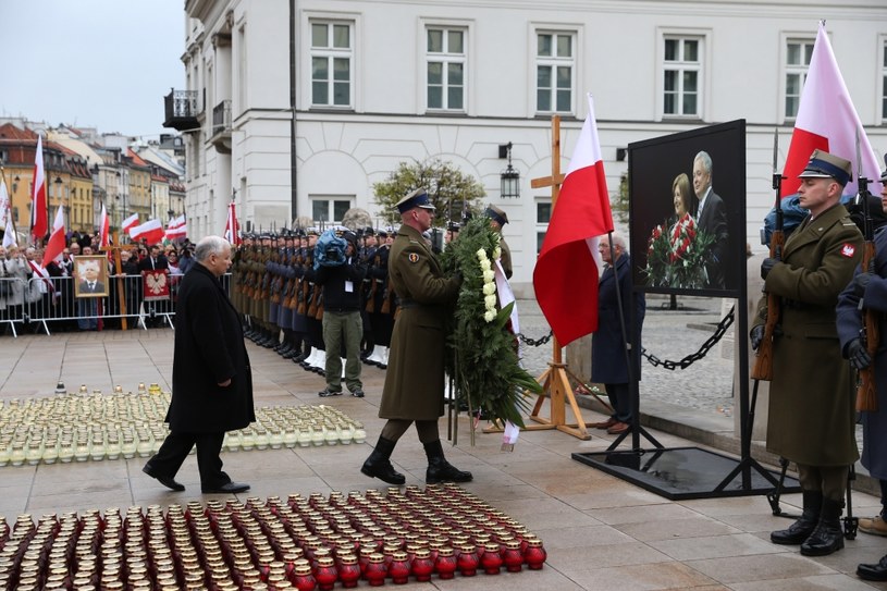 Jarosław Kaczyński na obchodach 6. rocznicy katastrofy smoleńskiej /Krystian Maj/FORUM  /Agencja FORUM