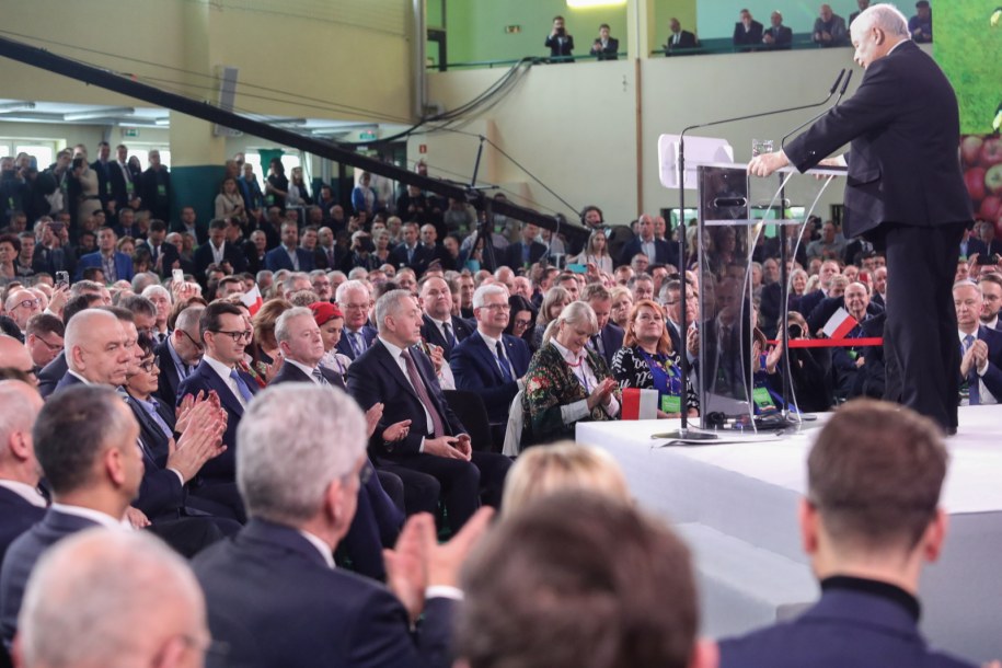 Jarosław Kaczyński na Zgromadzeniu Wsi Polskiej /Roman Zawistowski /PAP
