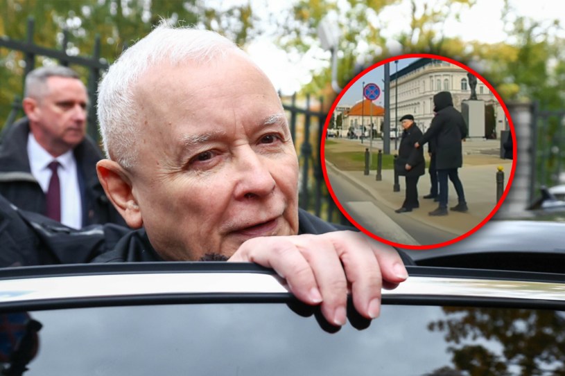 Jarosław Kaczyński o mało nie wpadł pod samochód. Zapamiętał o najważniejszej zasadzie/EastNews Andrzej Iwanczuk/Instagram @74v0r /